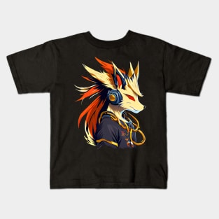 Gangster Fox Anime Style Kids T-Shirt